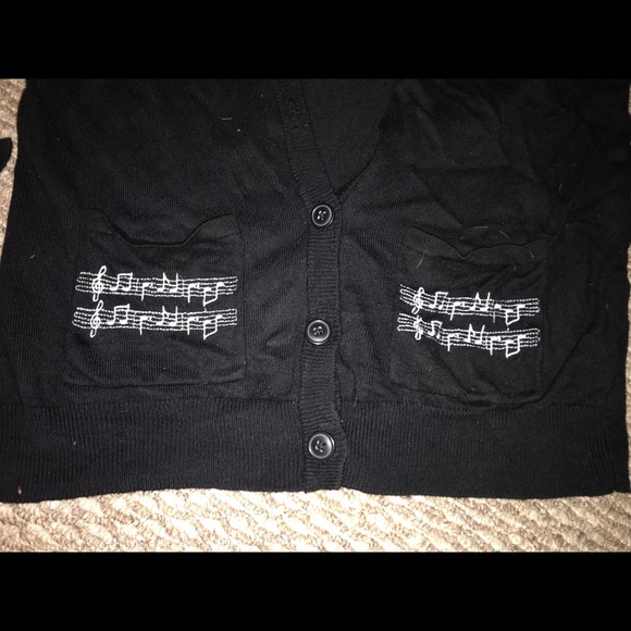 Music Note Cardigan - Picture 2 of 2